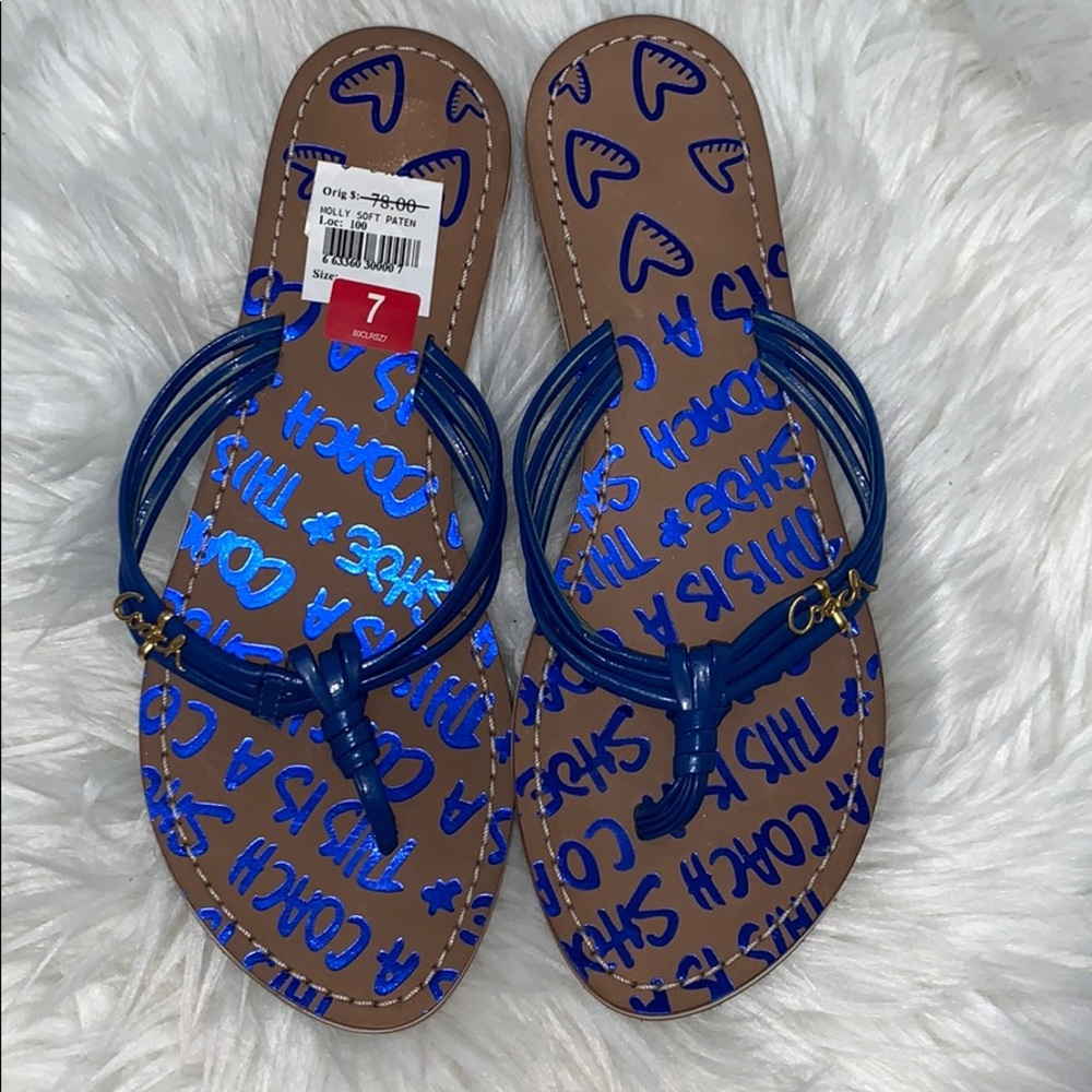 Brand New** Coach Thong Slipper